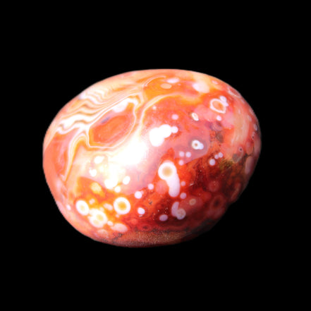 Crazy Silk Banded Agate from Madagascar 40.8g in sunlight - Rocks and Things Store