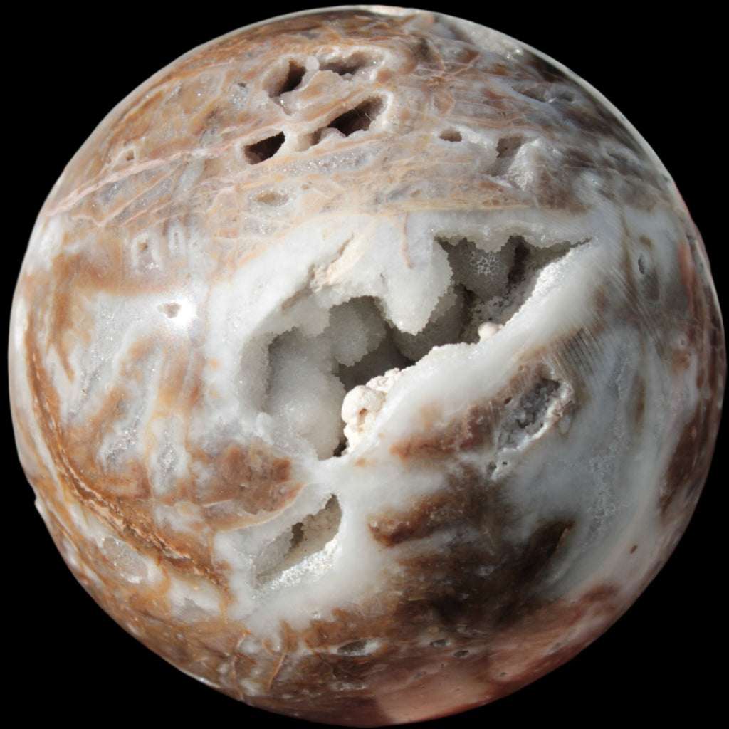 Sphalerite druzy geode crystal sphere 392g Rocks and Things