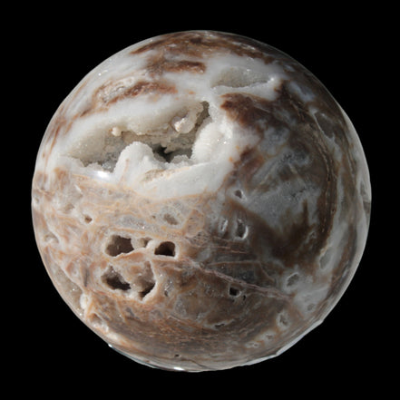 Sphalerite drusy geode crystal sphere  392g in sunlight - Rocks and Things Store