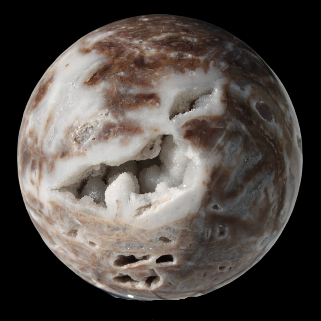 Sphalerite druzy geode crystal sphere 392g Rocks and Things