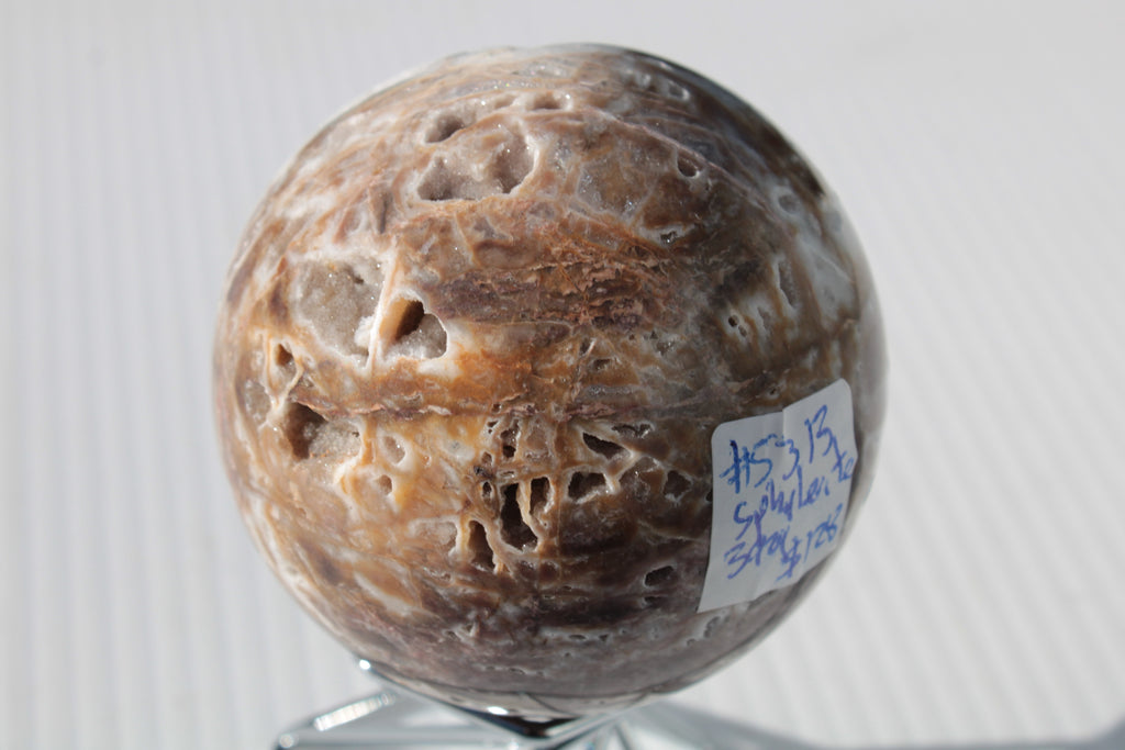 Sphalerite druzy geode crystal sphere 392g Rocks and Things