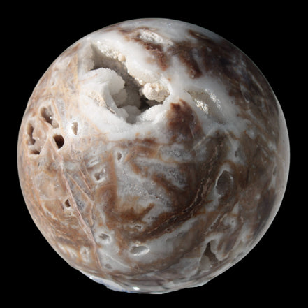 Sphalerite drusy geode crystal sphere  392g in sunlight - Rocks and Things Store