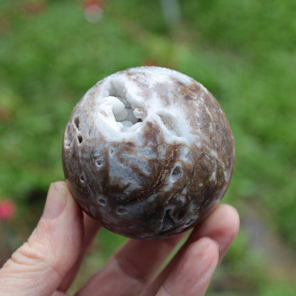 Sphalerite druzy geode crystal sphere 392g Rocks and Things