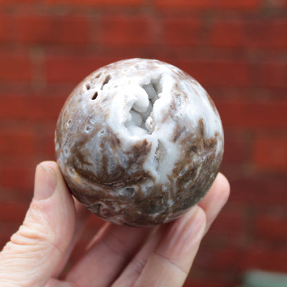 Sphalerite druzy geode crystal sphere 392g Rocks and Things