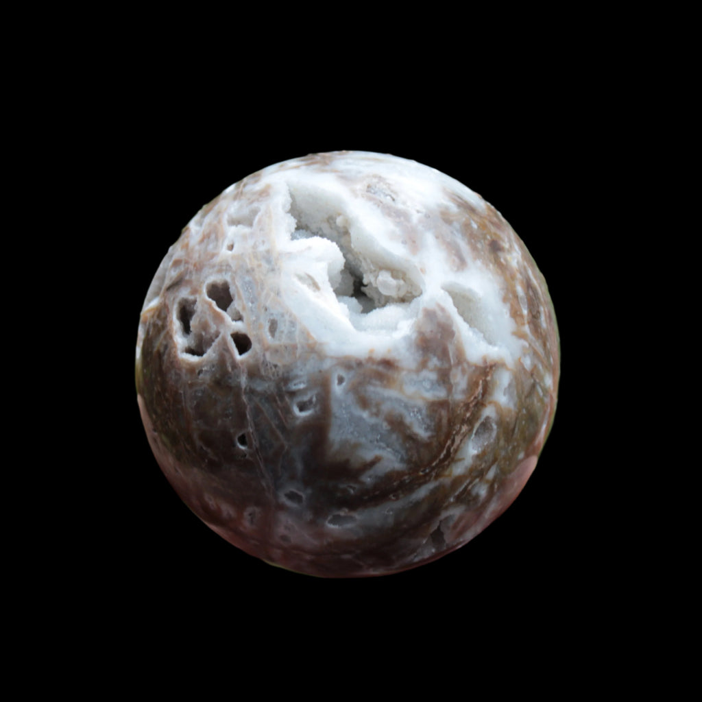 Sphalerite druzy geode crystal sphere 392g Rocks and Things