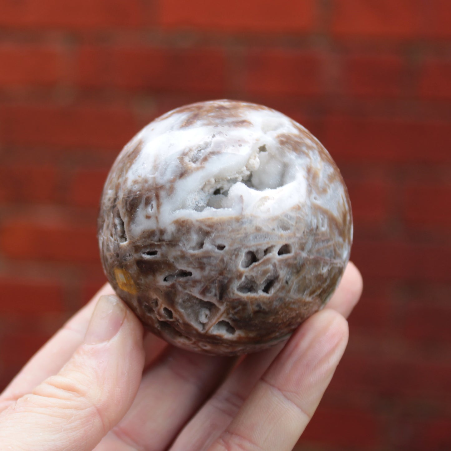 Sphalerite druzy geode crystal sphere 392g Rocks and Things