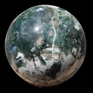 Moss Agate sphere 414g - Rocks and Things Store