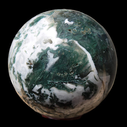 Moss Agate sphere 414g - Rocks and Things Store