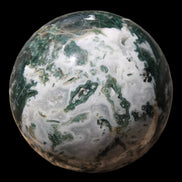 Moss Agate sphere 414g - Rocks and Things Store