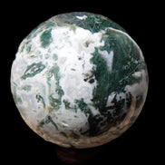 Moss Agate sphere 414g - Rocks and Things Store