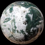 Moss Agate sphere 414g - Rocks and Things Store