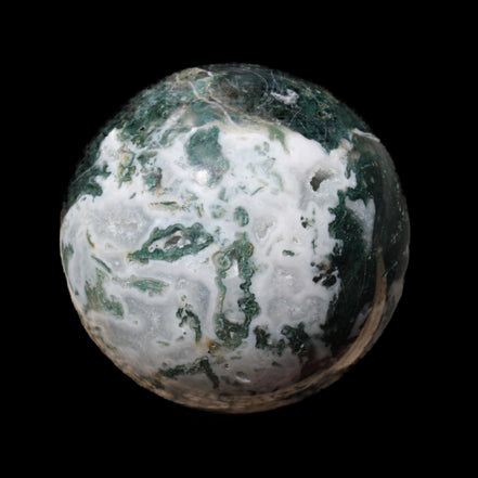 Moss Agate sphere 414g - Rocks and Things Store
