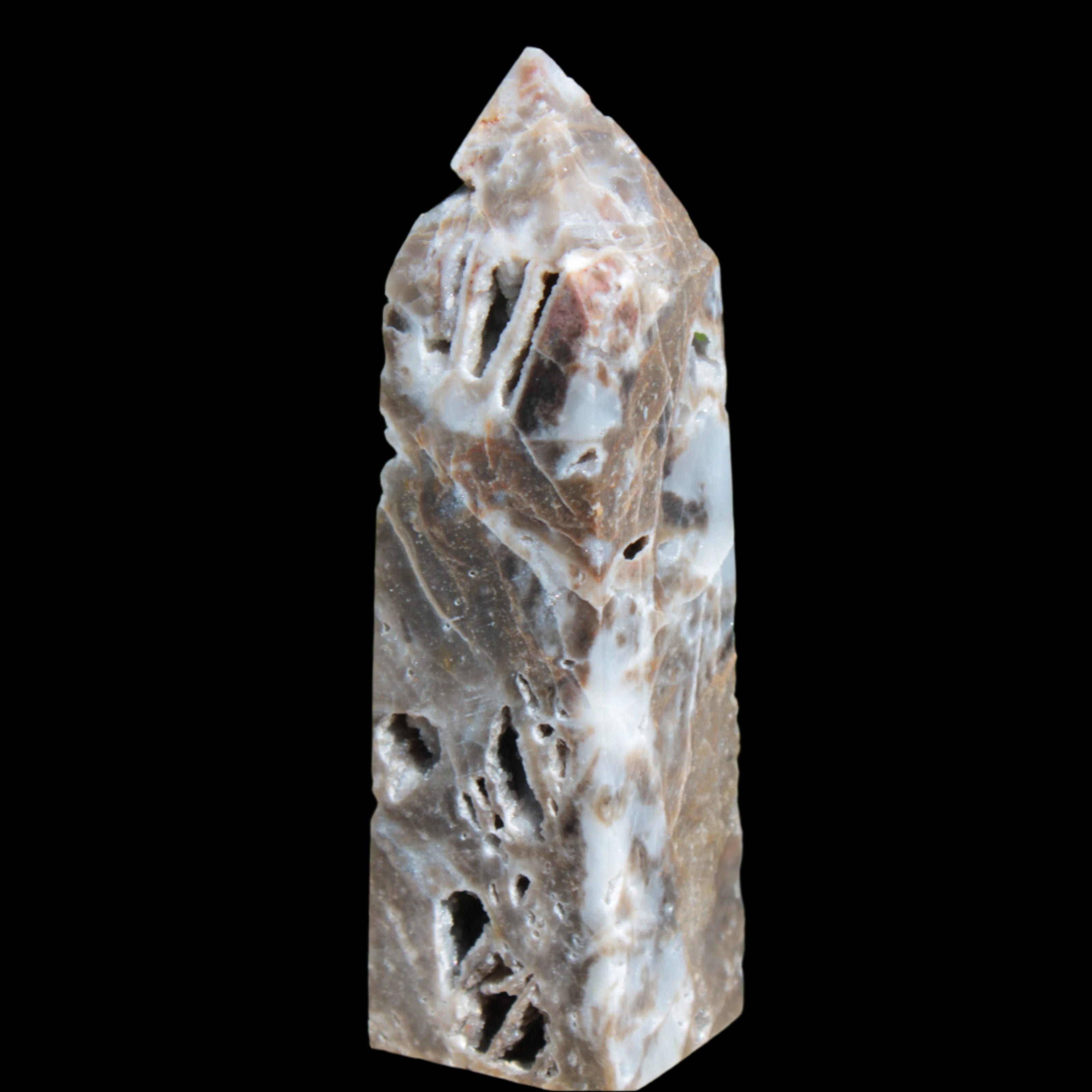 Sphalerite geode obelisk 105g in sunlight - Rocks and Things Store
