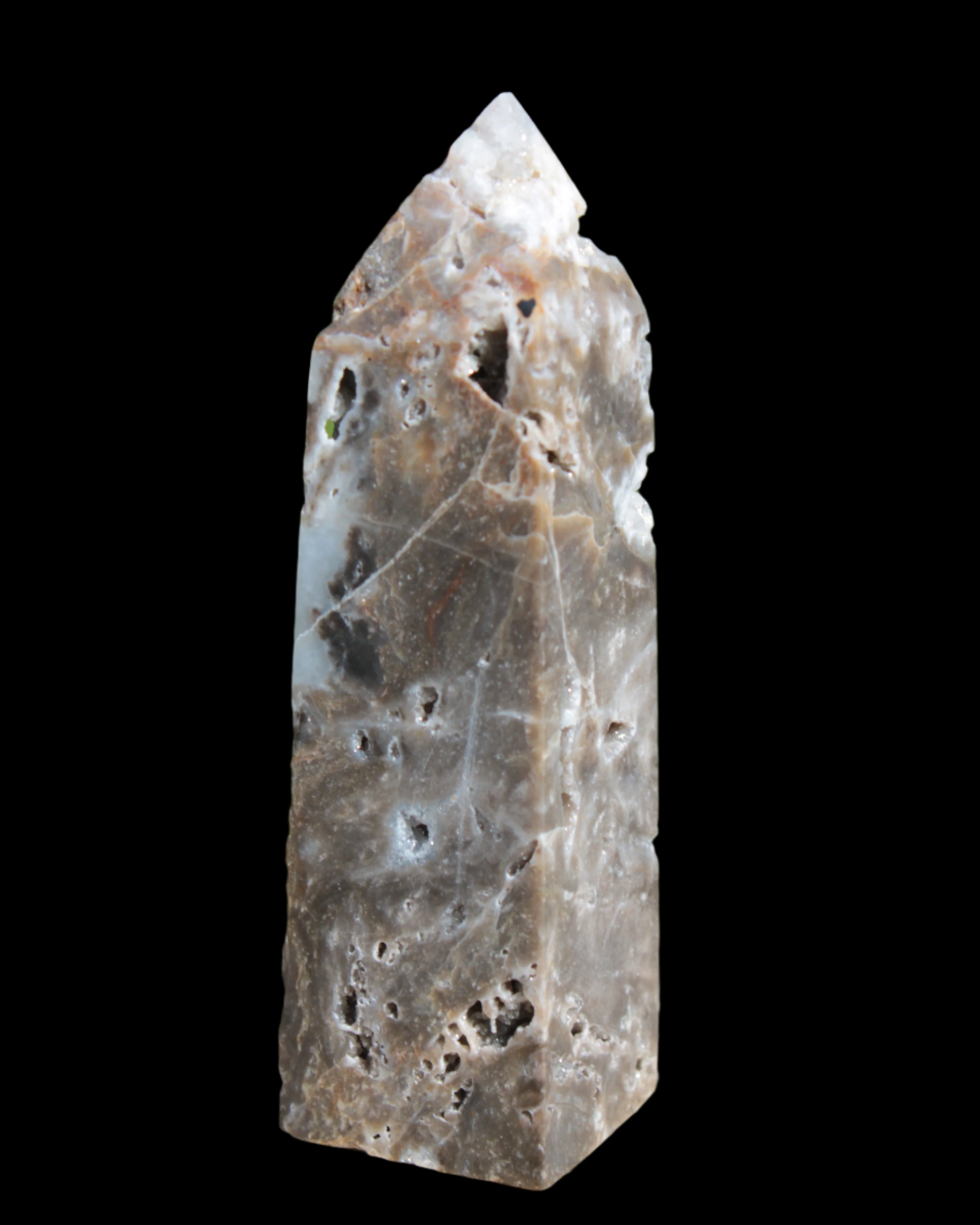 Sphalerite geode obelisk 105g in sunlight - Rocks and Things Store