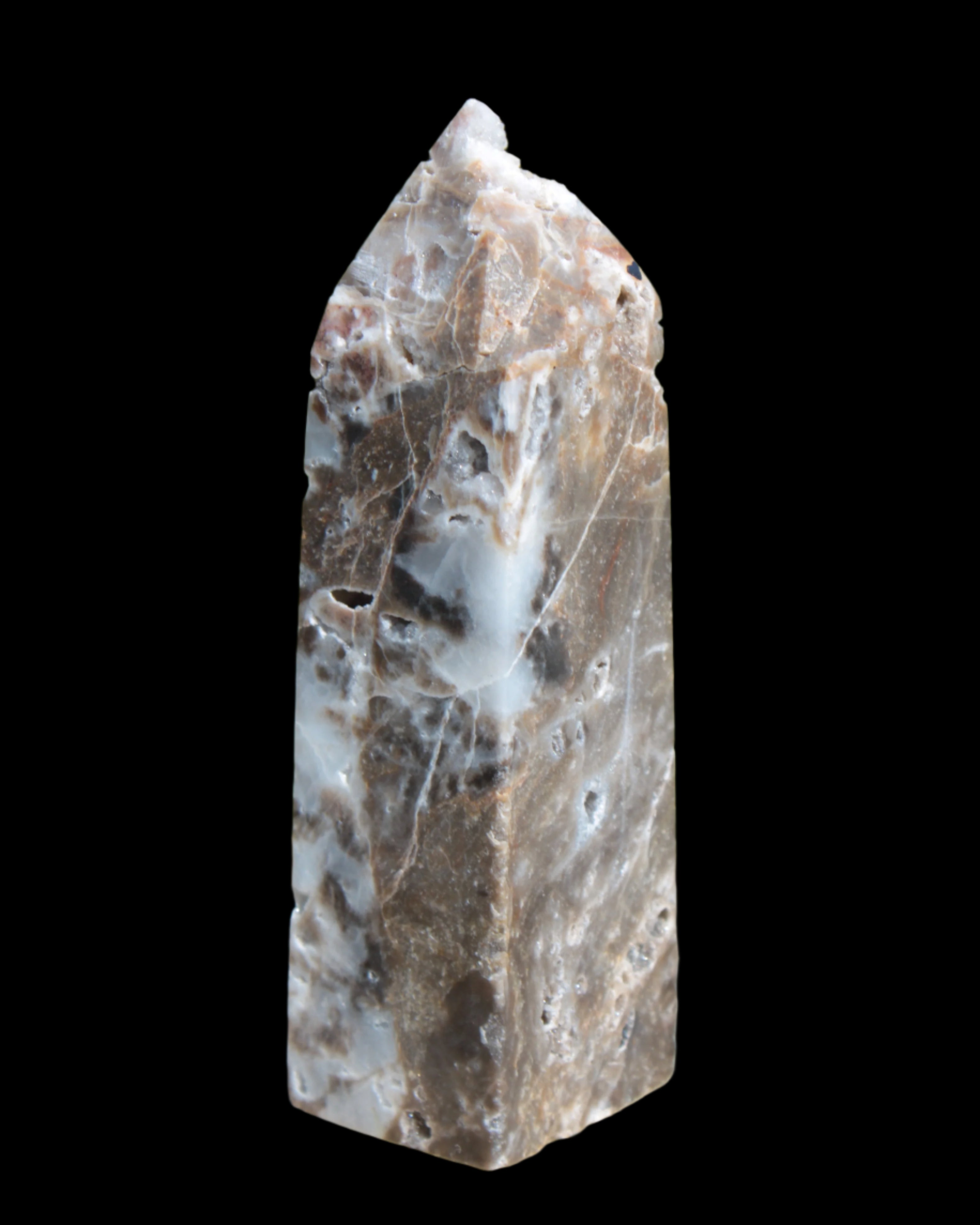 Sphalerite geode obelisk 105g in sunlight - Rocks and Things Store