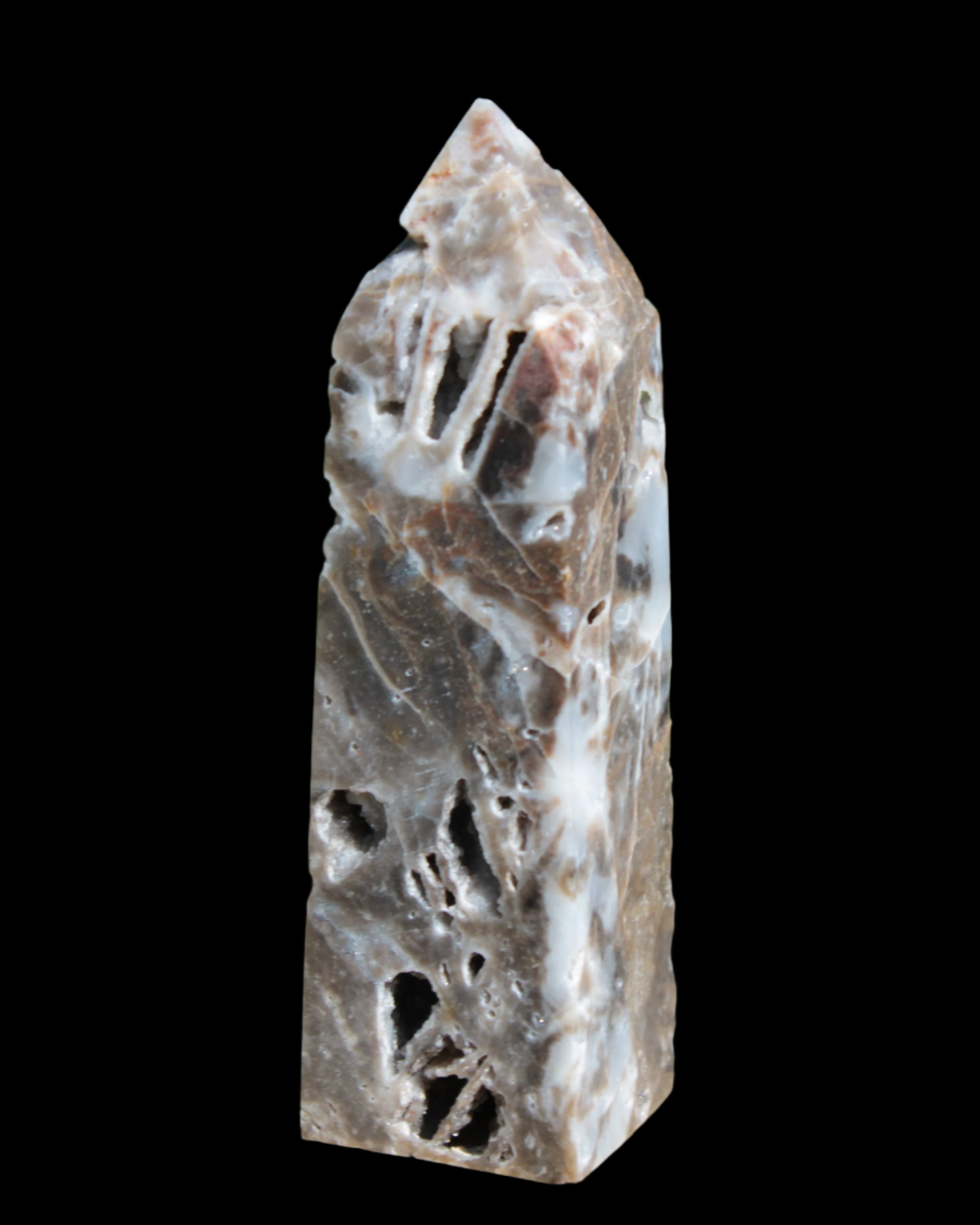 Sphalerite geode obelisk 105g in sunlight - Rocks and Things Store