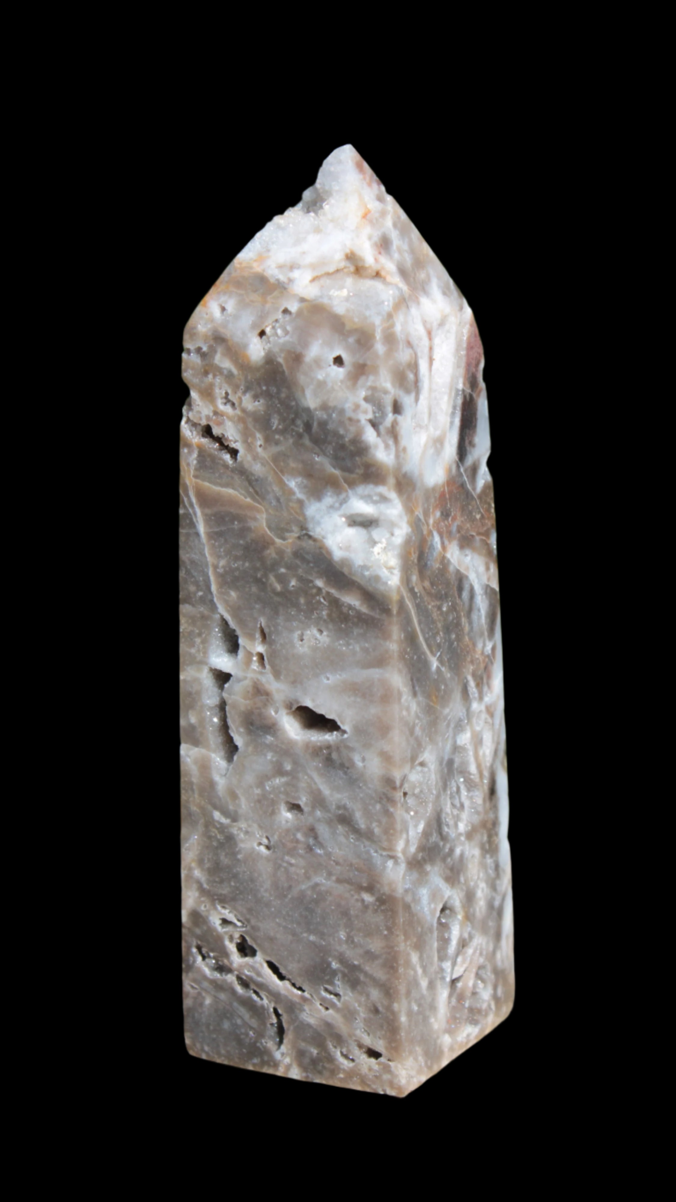 Sphalerite geode obelisk 105g in sunlight - Rocks and Things Store