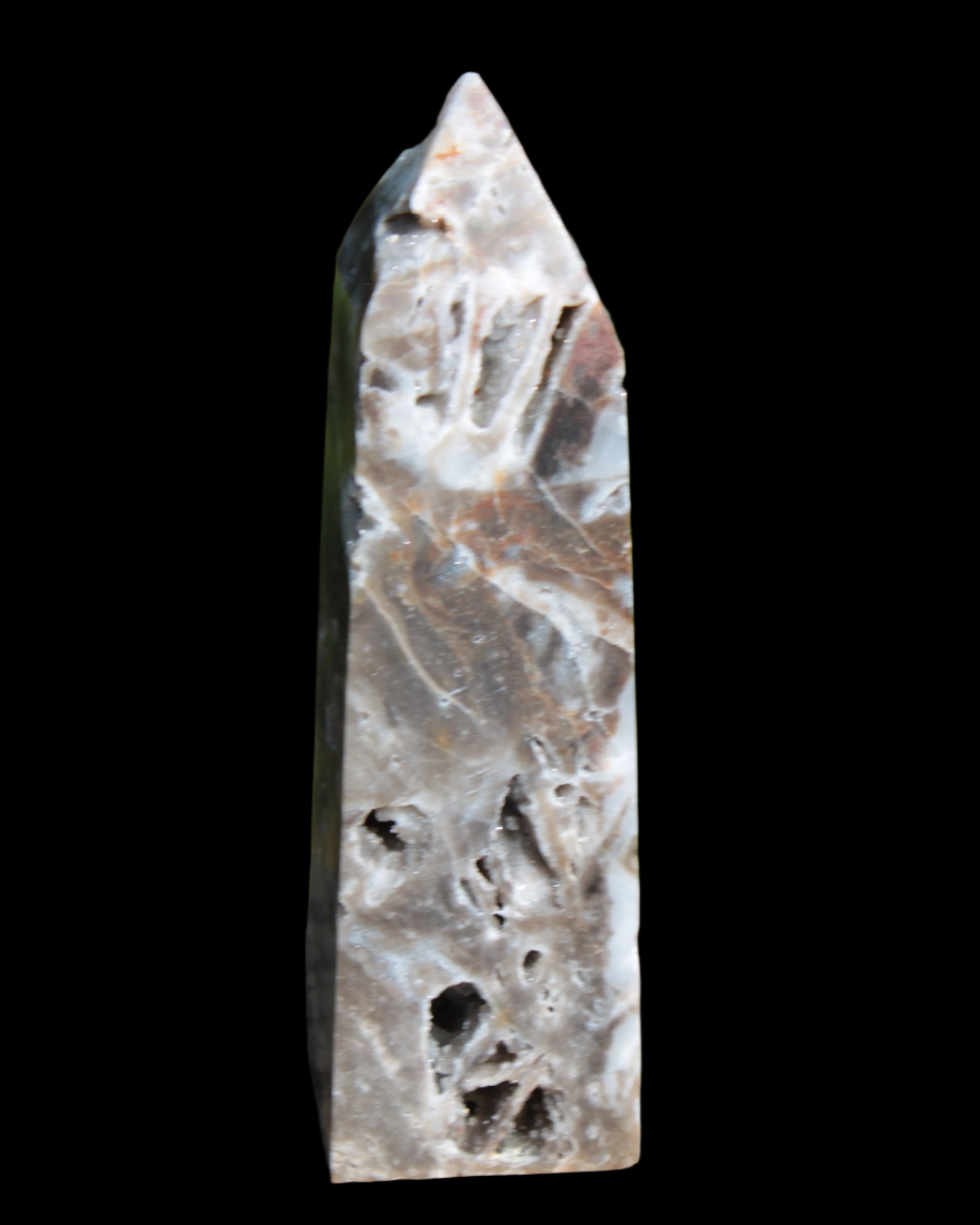 Sphalerite geode obelisk 105g in sunlight - Rocks and Things Store