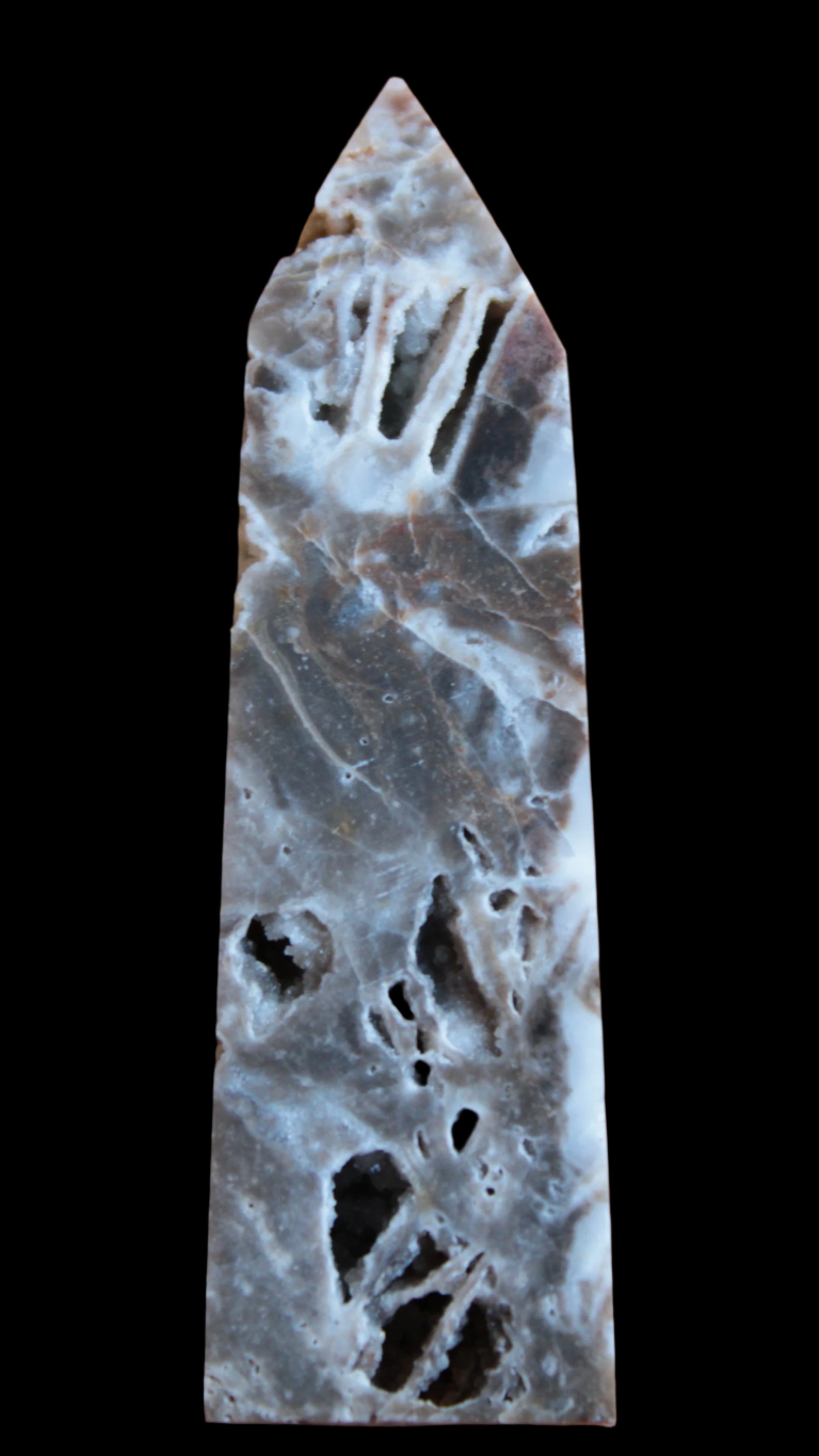 Sphalerite geode obelisk 105g in sunlight - Rocks and Things Store