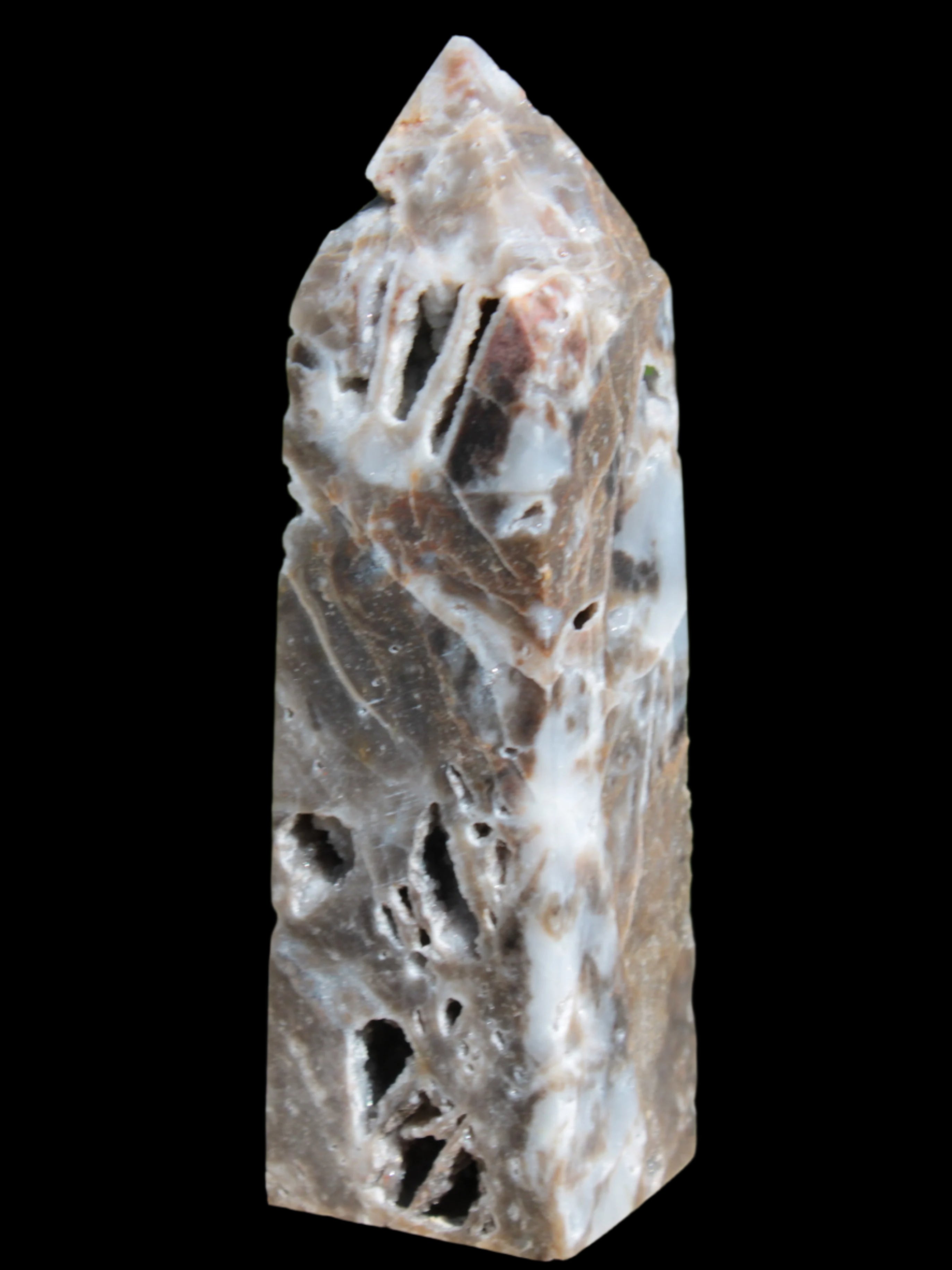 Sphalerite geode obelisk 105g in sunlight - Rocks and Things Store