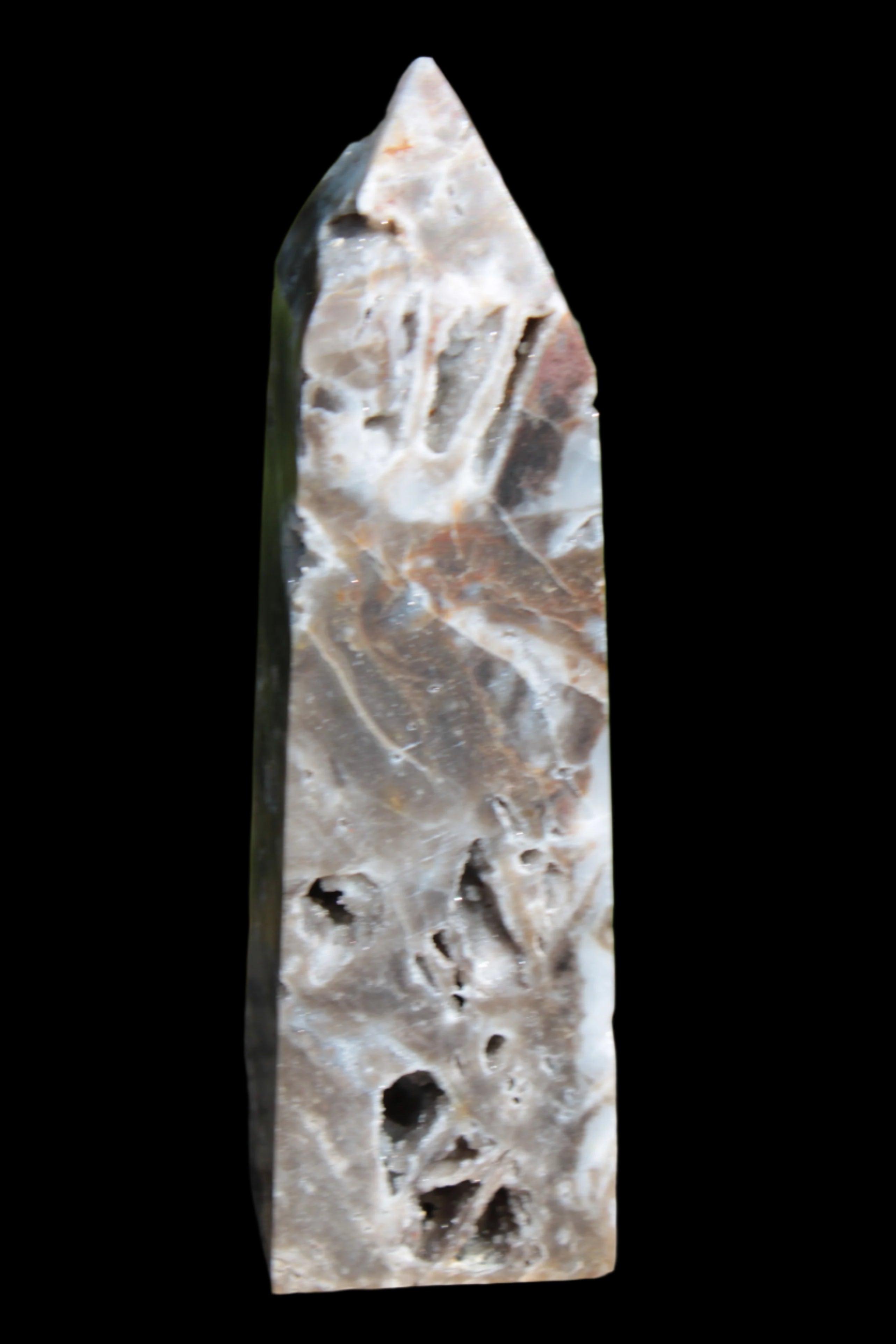 Sphalerite geode obelisk 105g in sunlight - Rocks and Things Store