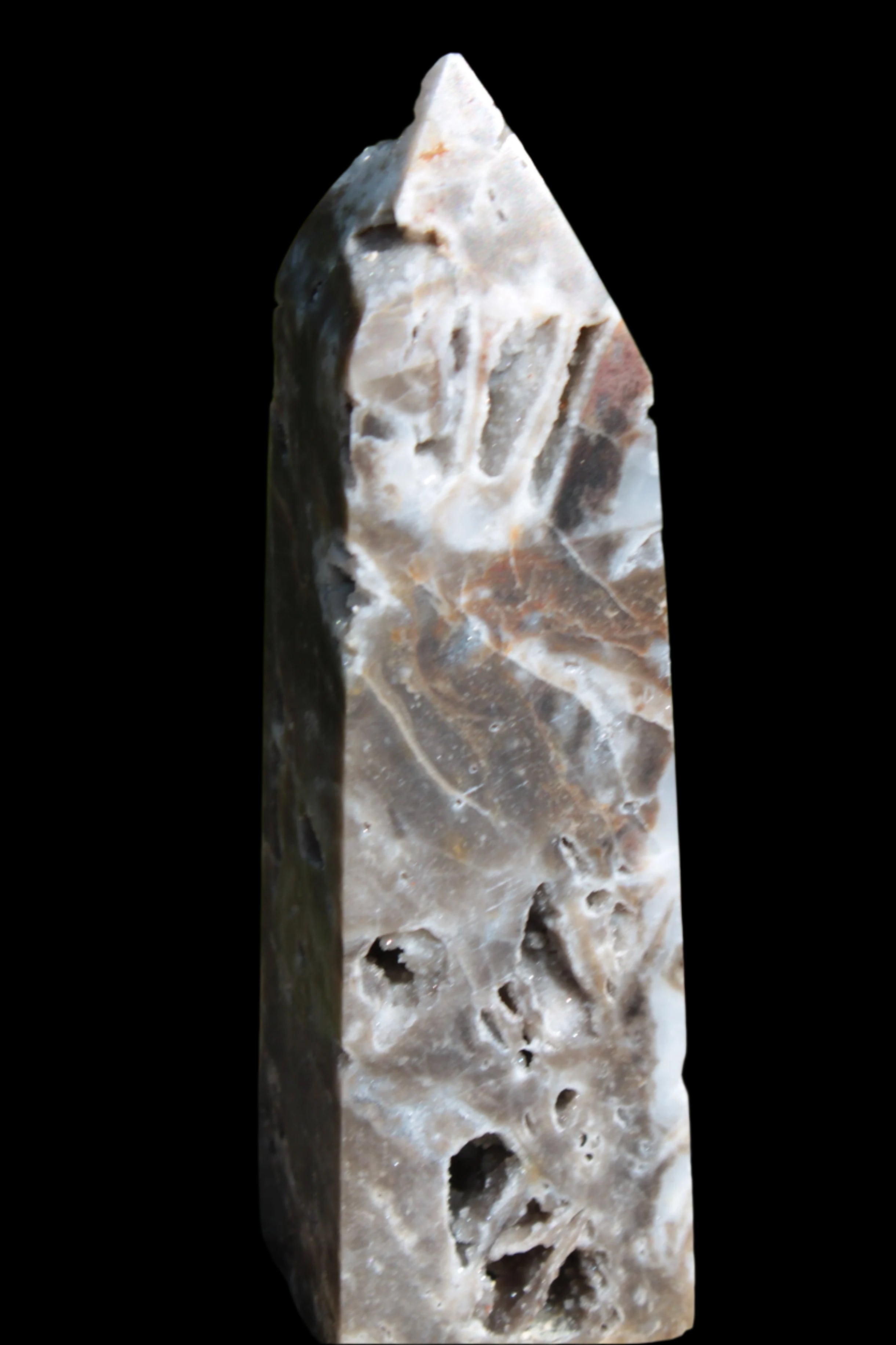 Sphalerite geode obelisk 105g in sunlight - Rocks and Things Store