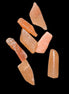 Orange Aventurine 5-7 tiny tumbled stones 5g in sunlight - Rocks and Things Store