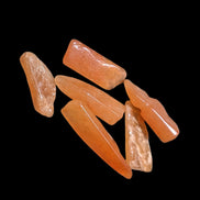 Orange Aventurine 5-7 tiny tumbled stones 5g in sunlight - Rocks and Things Store