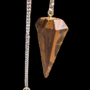 Tigers Eye faceted dowsing pendulum 14.5g Rocks and Things