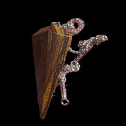 Tigers Eye faceted dowsing pendulum 14.5g Rocks and Things