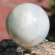 Glorious green Afghan Jade Sphere 347g Rocks and Things