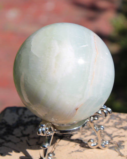 Glorious green Afghan Jade Sphere 347g Rocks and Things