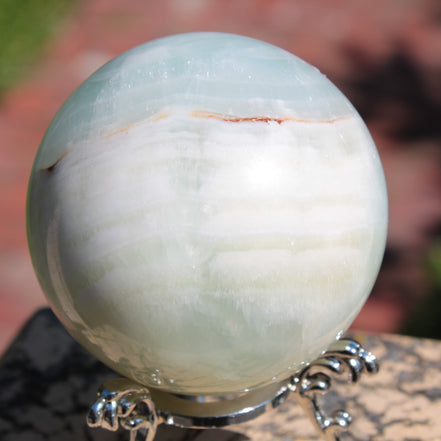 Glorious green Afghan Jade Sphere 347g Rocks and Things