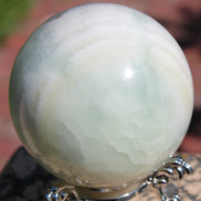 Glorious green Afghan Jade Sphere 347g Rocks and Things