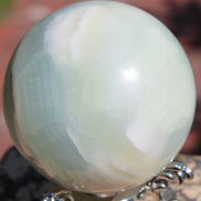Glorious green Afghan Jade Sphere 347g Rocks and Things
