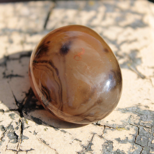 Crazy Silk Banded Agate from Madagascar 51g Rocks and Things