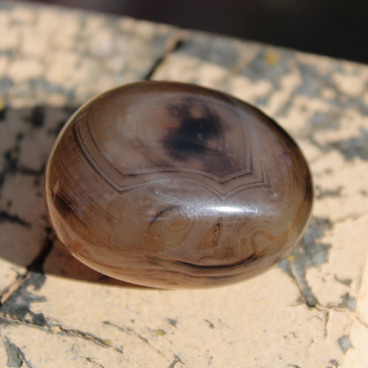 Crazy Silk Banded Agate from Madagascar 51g