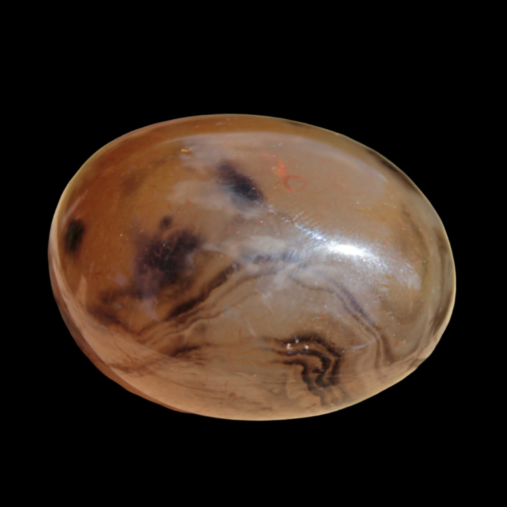 Crazy Silk Banded Agate from Madagascar 51g in sunlight - Rocks and Things Store