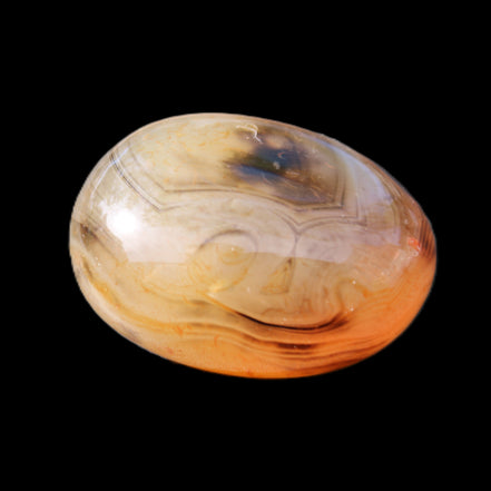 Crazy Silk Banded Agate from Madagascar 51g in sunlight - Rocks and Things Store