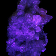 Quartz Paragenesis crystal cluster 132*75*43mm 343g in UV light - Rocks and Things Store