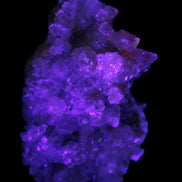 Quartz Paragenesis crystal cluster 132*75*43mm 343g in UV light - Rocks and Things Store