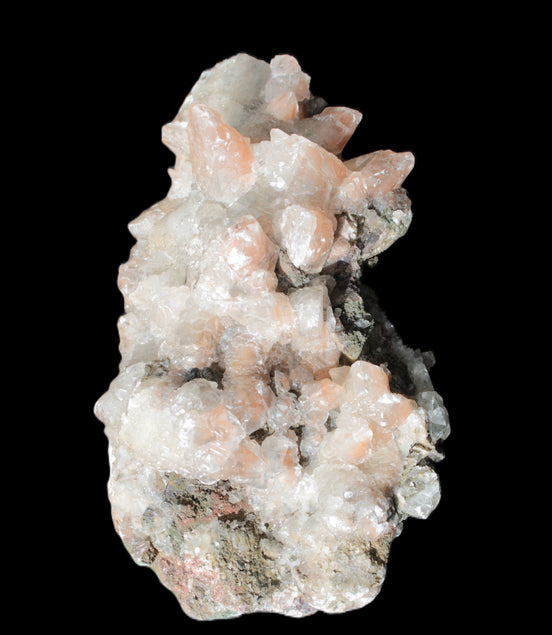 Quartz Paragenesis crystal cluster 132*75*43mm 343g in sunlight