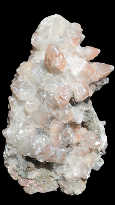 Quartz Paragenesis crystal cluster 132*75*43mm 343g in bright sunlight