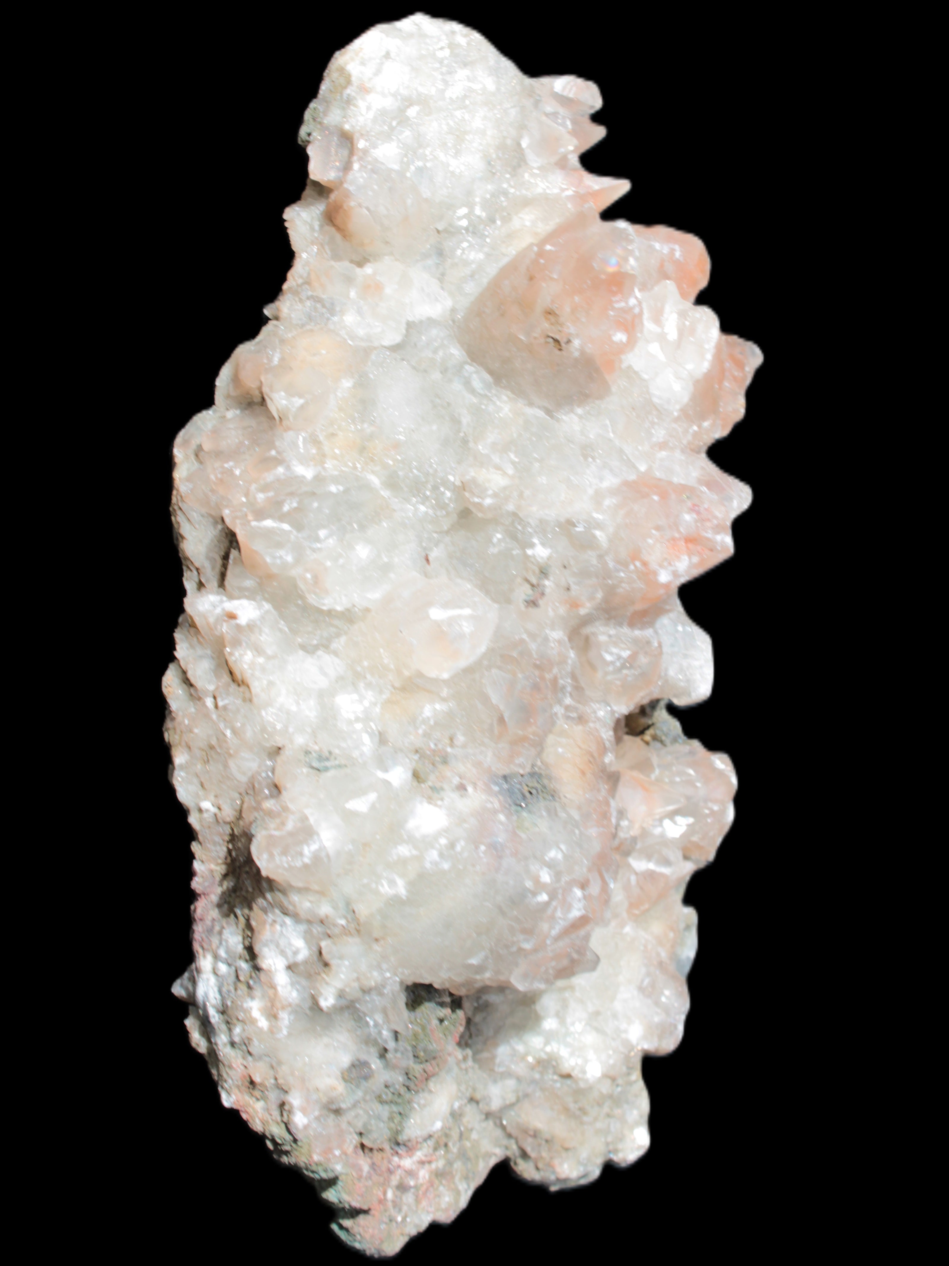 Quartz Paragenesis crystal cluster 132*75*43mm 343g in bright sunlight