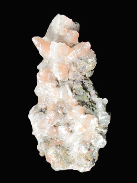 Quartz Paragenesis crystal cluster 132*75*43mm 343g in bright sunlight