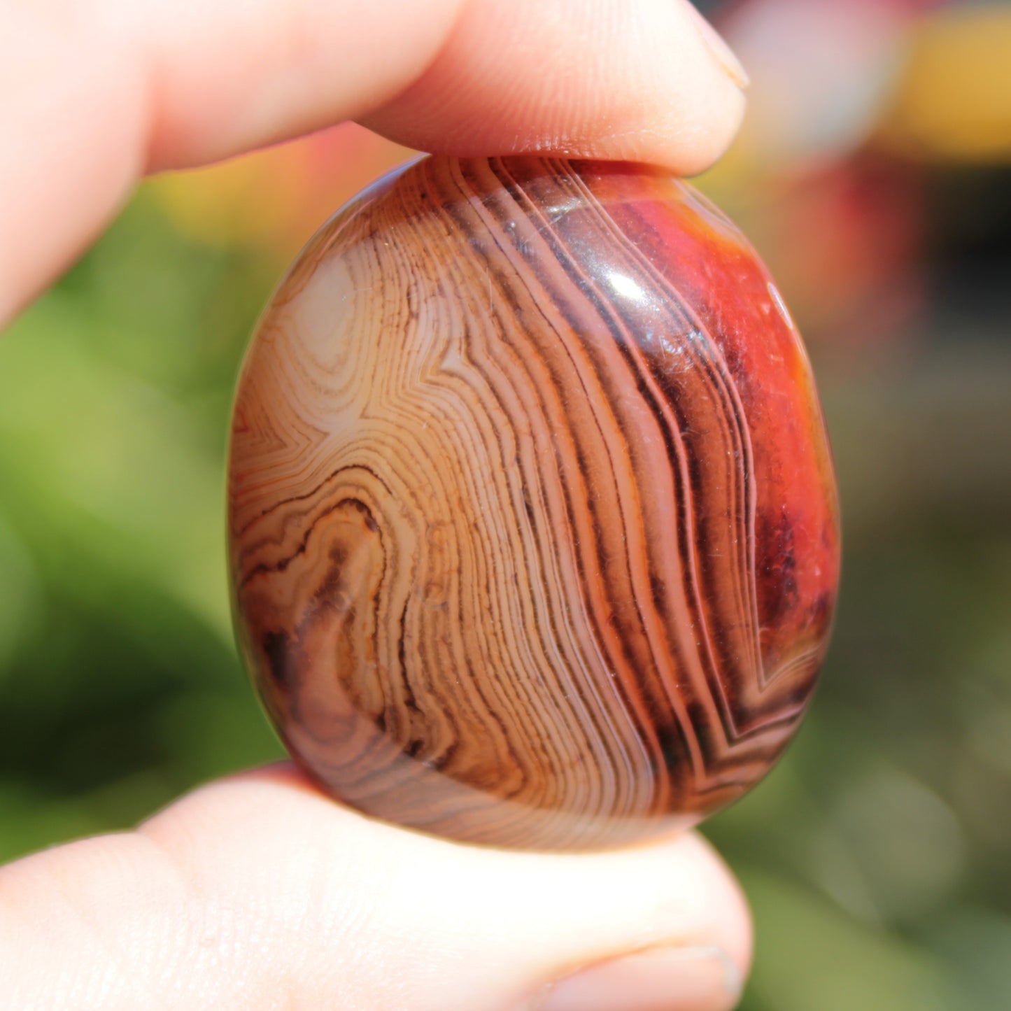 Crazy Silk Banded Agate from Madagascar 43g Rocks and Things