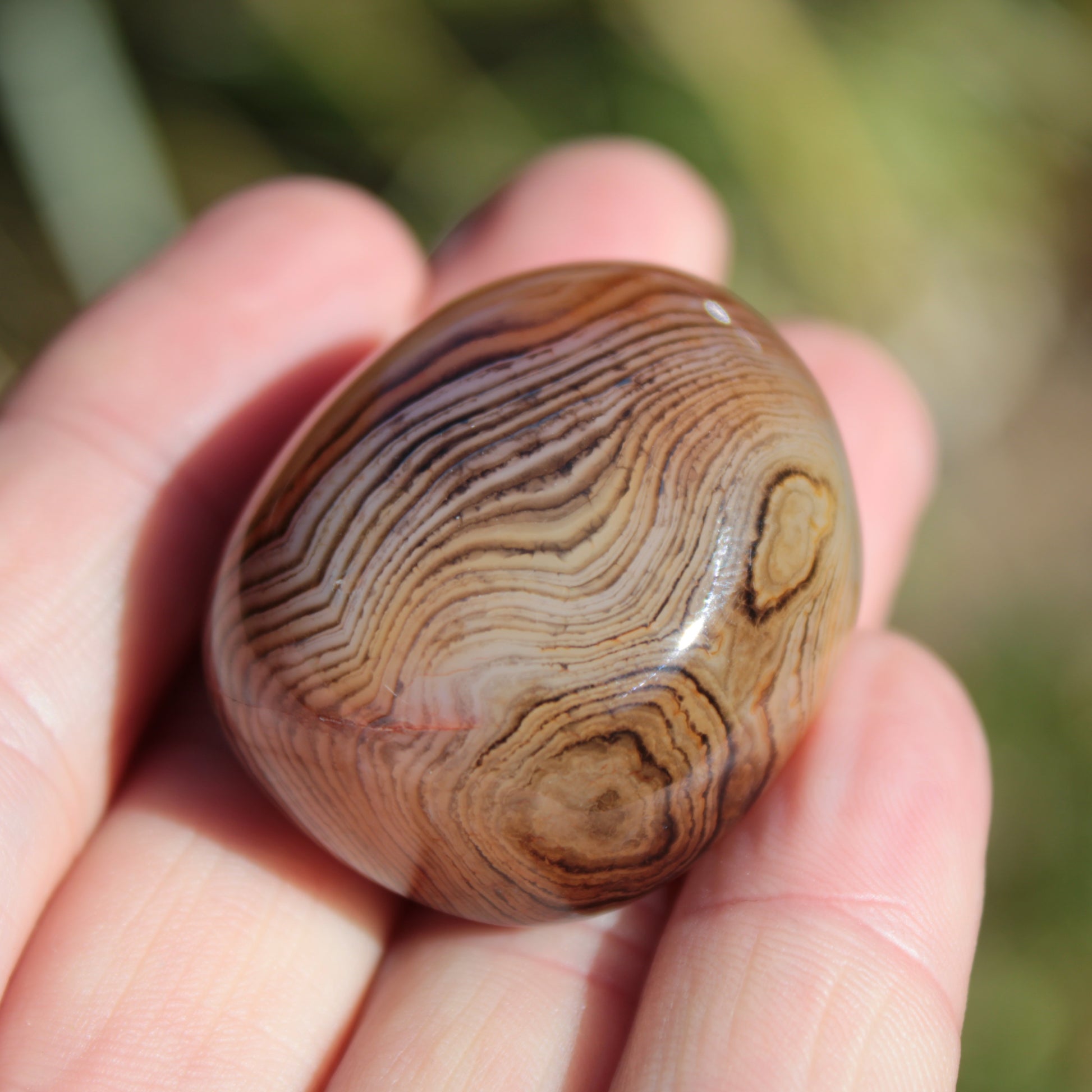 Crazy Silk Banded Agate from Madagascar 43g Rocks and Things