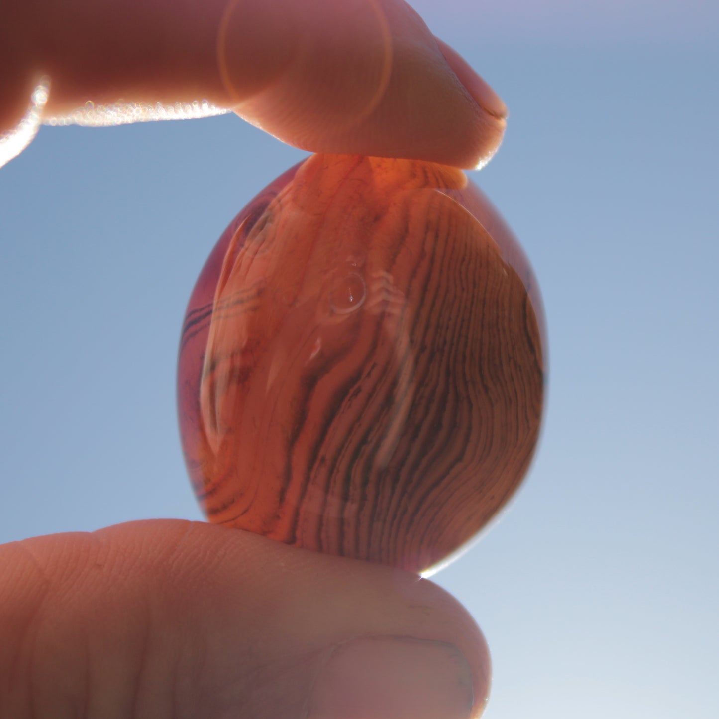 Crazy Silk Banded Agate from Madagascar 43g Rocks and Things