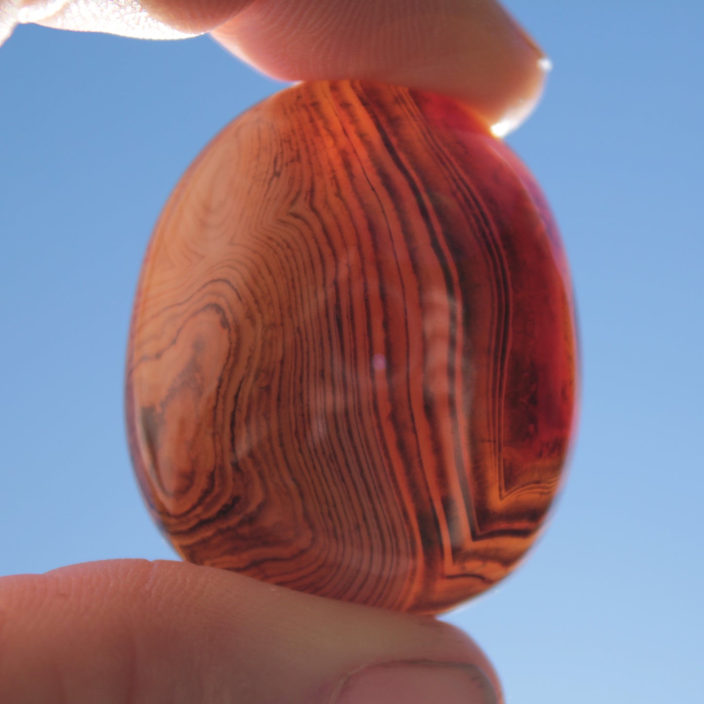 Crazy Silk Banded Agate from Madagascar 43g Rocks and Things