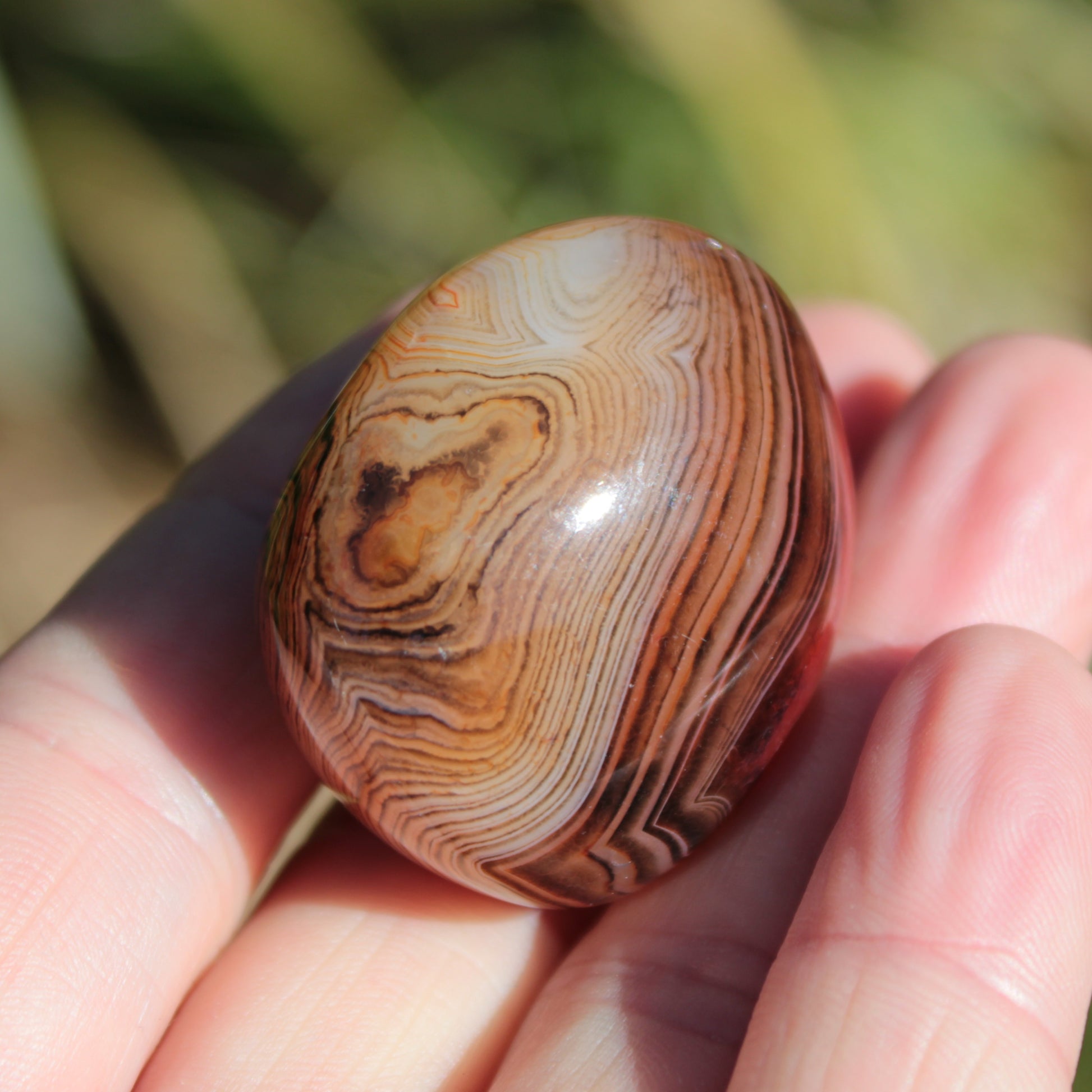 Crazy Silk Banded Agate from Madagascar 43g Rocks and Things